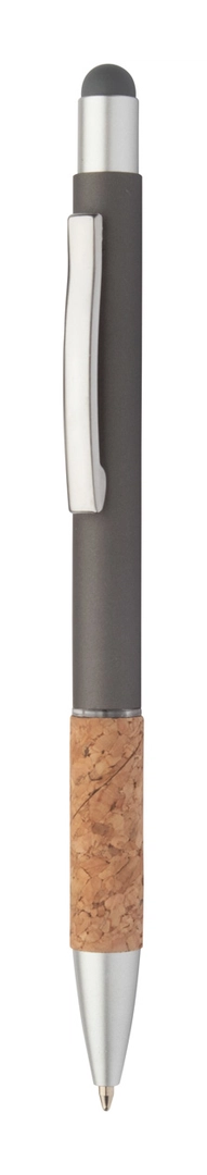 Stylo à bille stylet en aluminium et liège personnalisable