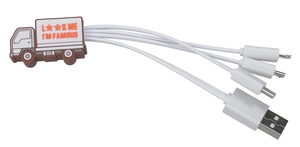 Multicâble USB PVC 2D personnalisable