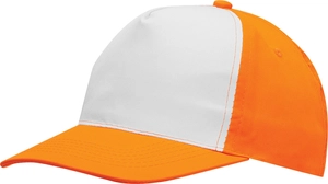 Casquette bicolore 5 segments - segment avant renforcé personnalisable