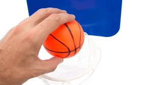 Panier de basket en PVC - pour minibasket avec balle incluse personnalisable