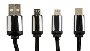 Câble 3 en 1 charge USB EASY personnalisable