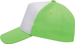 Casquette bicolore 5 segments - segment avant renforcé personnalisable