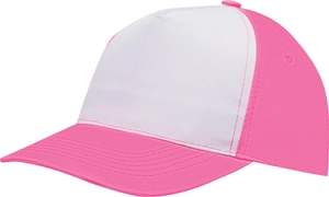 Casquette bicolore 5 segments - segment avant renforcé personnalisable