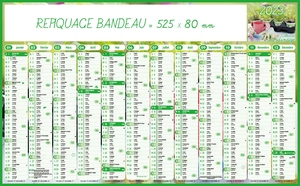 Calendrier bancaire 2025  JARDINAGE 65 x 40 cm - 12 mois recto personnalisable