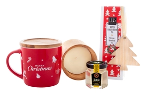 Coffret cadeau thé avec mug - idéal pour Noël personnalisable