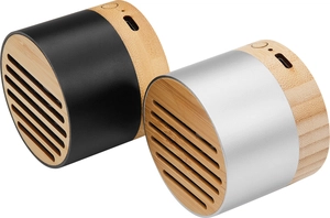 Enceinte Bluetooth en bambou et aluminium recyclé - 3W personnalisable