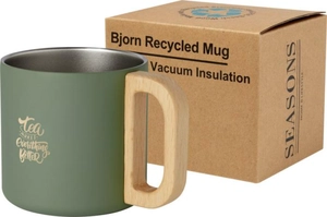 Tasse Bjorn de 360 ml en acier inoxydable recyclé certifiée RCS avec isolation sous vide et couche de cuivre personnalisable