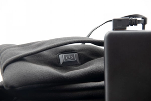 Echarpe chauffante avec powerbank 5000 mAh - 4 heures d'autonomie personnalisable