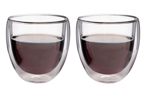 Set de 2 verres à double paroi 100ml personnalisable