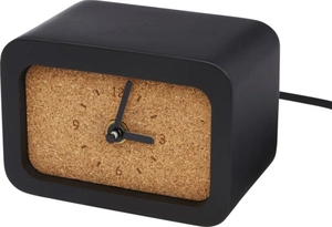 Horloge de bureau en calcaire avec chargeur sans fil 10W (induction) personnalisable