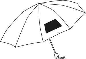 Parapluie pliable 96 cm avec baleinage en fibre de verres personnalisable