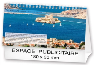 Calendrier chevalet 2025  PAYSAGES DE FRANCE 21 x 15 cm - 13 feuillets personnalisable