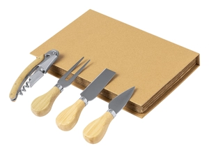 Set de 4 couteaux avec son sommelier en acier inox personnalisable