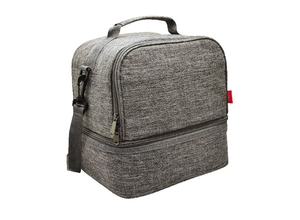 Sac bento isotherme UJI gris chiné en RPET personnalisable