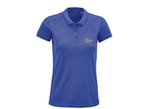 Polo Femme en coton bio avec manches courtes personnalisable