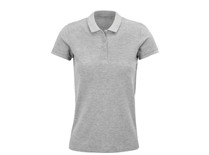 Polo Femme en coton bio avec manches courtes personnalisable