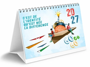 Calendrier chevalet sur-mesure Made in France