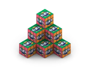 Porte clés Rubik's 3x3 - antistress personnalisable