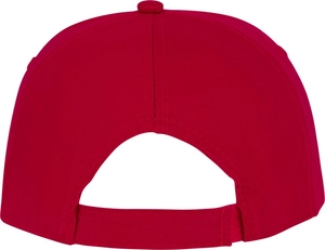 Casquette sandwich 5 panneaux avec fermeture velcro - Œillets brodés personnalisable