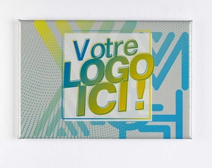 Badge Magnet Décoratif - 80x54mm - Made in France
