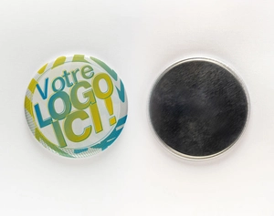 Badge Magnet Puissant en Néodyme - Diamètre 38mm - Made in France