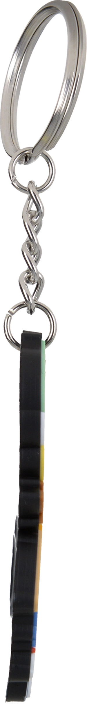 Porte clés PVC souple 2D  fond plat personnalisable