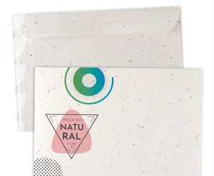 Enveloppe en papier de graines 140g personnalisable
