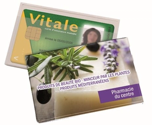 Porte carte vitale, 1 volet personnalisable