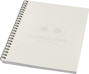 Carnet de notes recyclé à spirales Desk-Mate® A5 coloré personnalisable