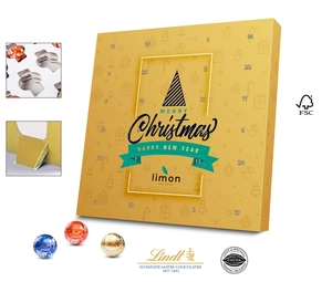 Calendrier de l'avent Lindt «lindor» eco personnalisable