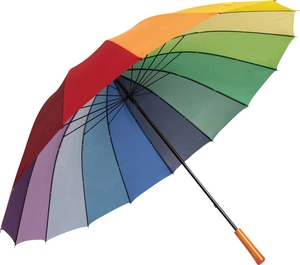 Parapluie de golf arc en ciel - Diamètre toile 131 cm personnalisable