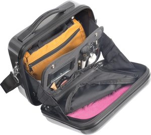 Valise cosmétique avec fermeture à combinaison - trousse de toilette trolley personnalisable