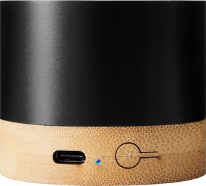 Enceinte Bluetooth en bambou et aluminium recyclé - 3W personnalisable