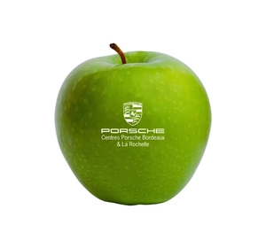 Pomme Publicitaire personnalisée - marquage alimentaire personnalisable