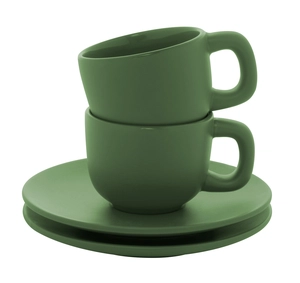 Set espresso 2 tasses 85ml personnalisable