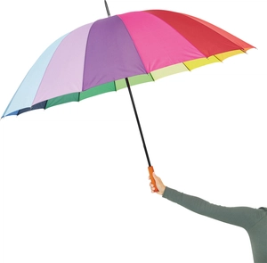 Parapluie de golf arc en ciel - Diamètre toile 131 cm personnalisable