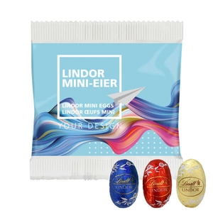 3 Lindor œufs mini en sachet de papier personnalisable