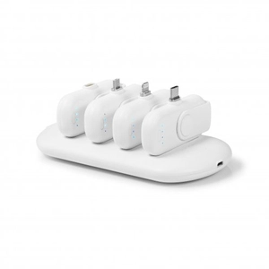 4 chargeurs POWER STATION - chargeur nomade 3 en 1 personnalisable