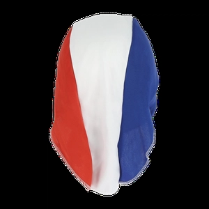 bandana tricolore - supporter évènement sportif personnalisable