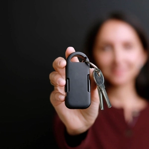 Batterie externe de secours ultra-compacte de 1 000 mAh conçue pour votre porte-clés personnalisable