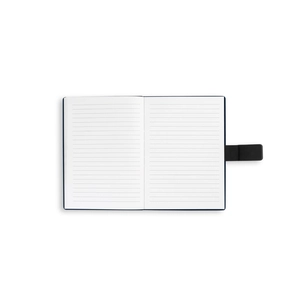 Bloc-notes A5 en PU (50% recyclé) avec deux blocs : pages lignées et pages non lignées personnalisable