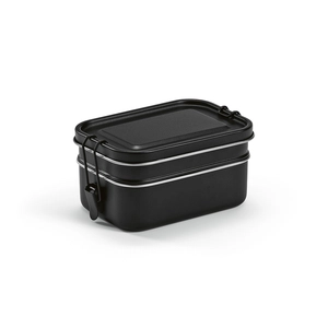 Boîte à déjeuner deux compartiments 1240 ml - Lunchbox avec fermeture boucles latérales personnalisable