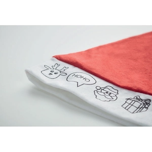 Bonnet de Père Noël pour enfants à colorier - livré avec crayons personnalisable