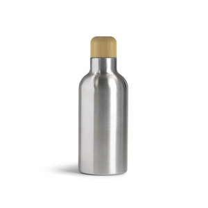 Bouteille 500 ml en acier et bambou - design exclusif personnalisable