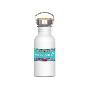 Bouteille à eau 500 ml - Gourde simple paroi 100% étanche personnalisable