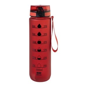 Bouteille avec graduation en RPET - 1 litre personnalisable