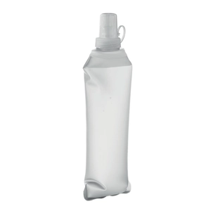 Bouteille d'eau pliable en TPU avec valve à pincer personnalisable