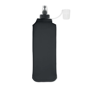 Bouteille d'eau pliable en TPU avec valve à pincer personnalisable
