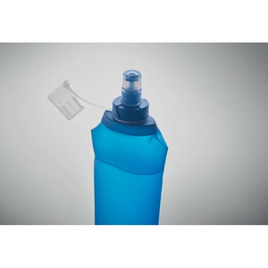 Bouteille d'eau pliable en TPU avec valve à pincer personnalisable