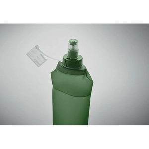 Bouteille d'eau pliable en TPU avec valve à pincer personnalisable